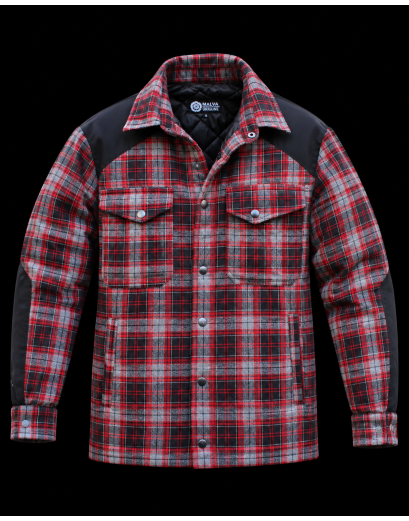 Куртка сорочка утеплена Red\Grey 2XL
