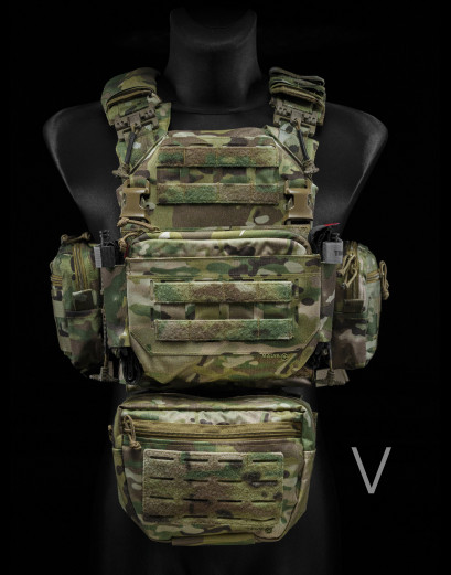 Комплект «Thorax set Multicam» з плакардом кенгу зі вставкою під 3 магазини та сумкою органайзером L