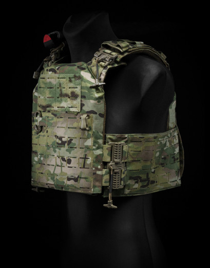 Плитоноска зі швидким скидом  Lazer Cut MultiCam 