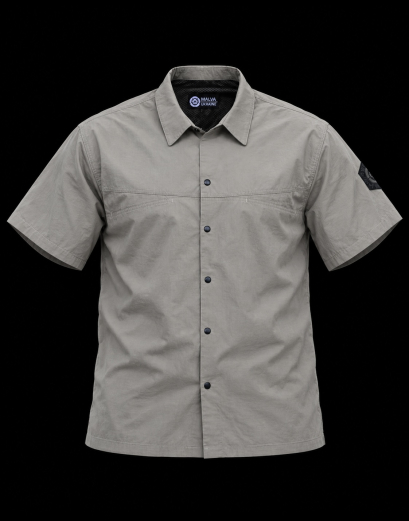 Нейлонова сорочка з коротким рукавом 2XL Beige 