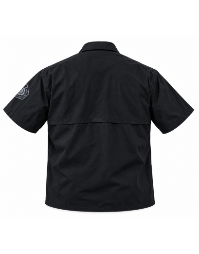 Нейлонова сорочка з коротким рукавом  2XL Black
